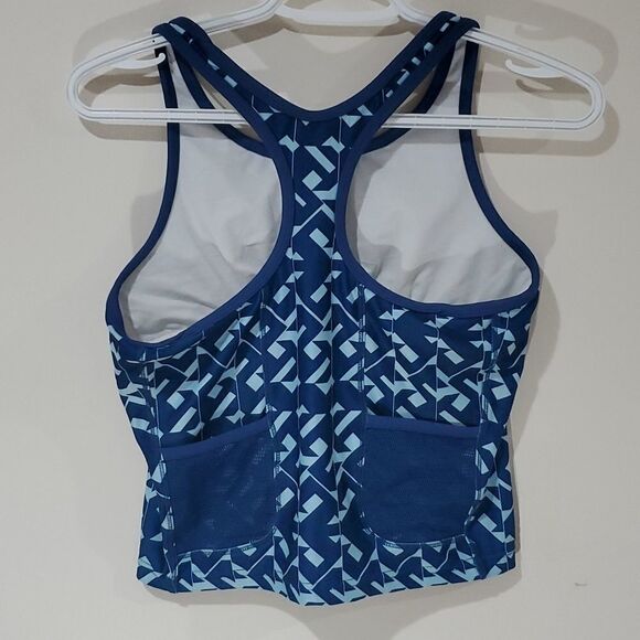 Nike medium blue and teal dri-fit athletic tank top - Picture 2 of 6